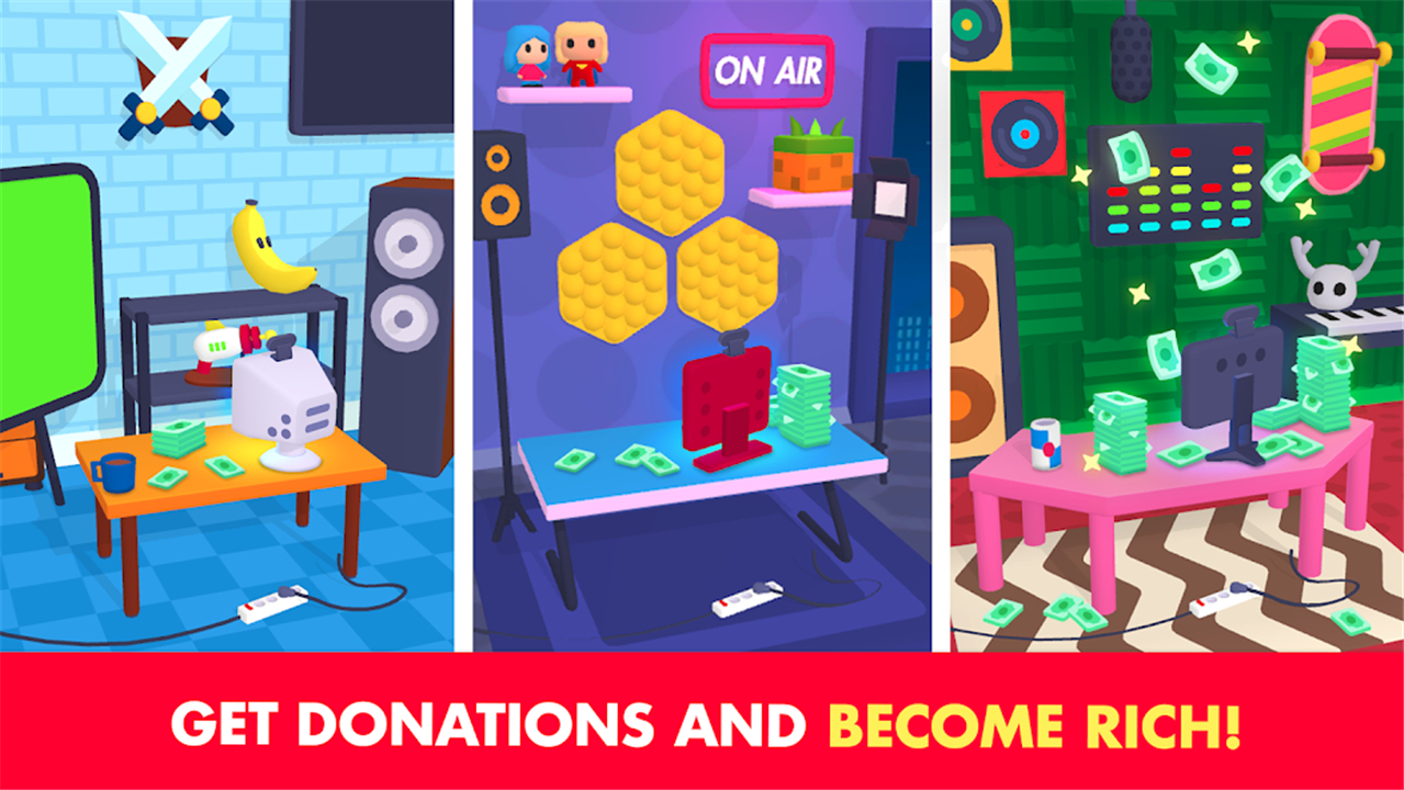 Idle Streamer - Tuber game screenshot1