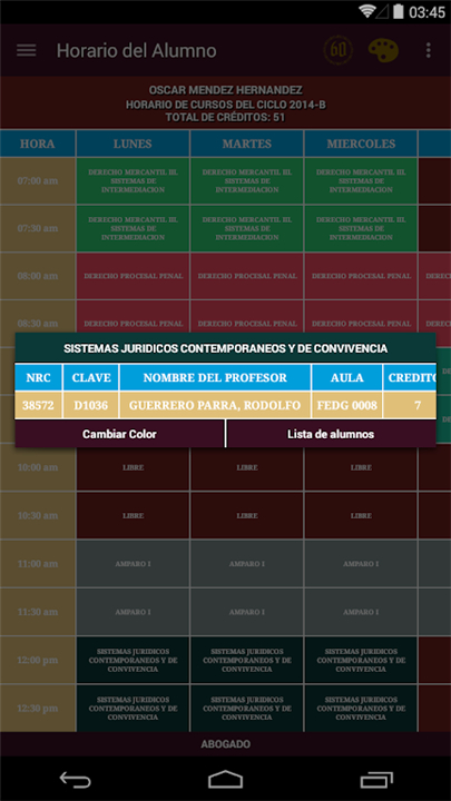 Horario CCV (Obsoleta) screenshot5