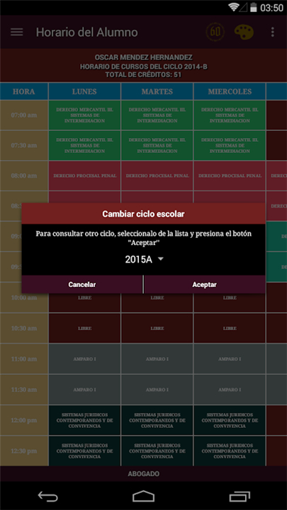 Horario CCV (Obsoleta) screenshot8