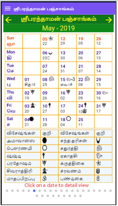 Tamil Calendar Panchangam screenshot1
