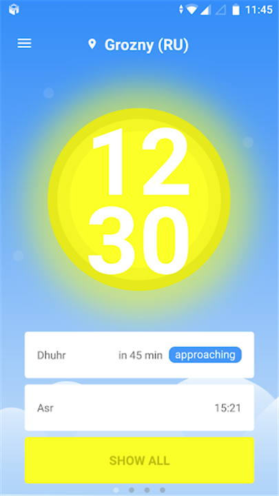 1Muslim: Prayer times, Azan screenshot1