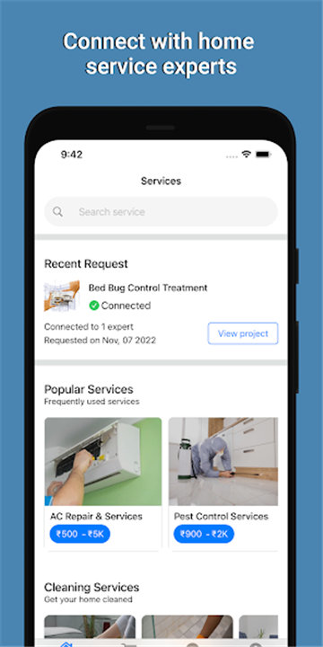 HomeTriangle: Hire Experts screenshot1