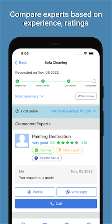 HomeTriangle: Hire Experts screenshot3