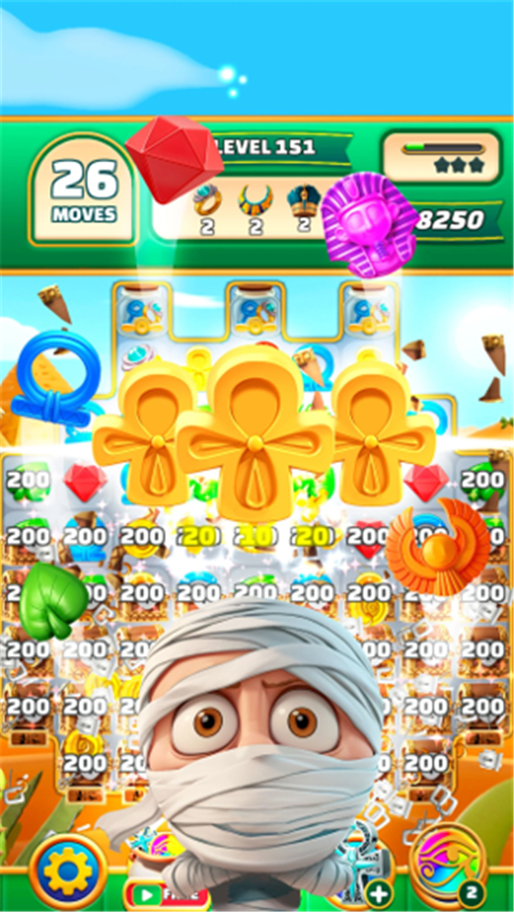 Gods & Gems: Match 3 Puzzle screenshot1
