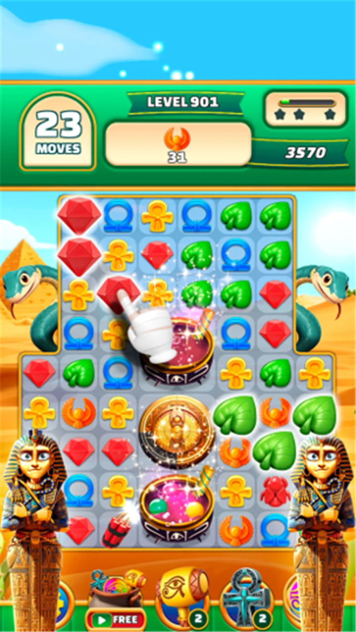 Gods & Gems: Match 3 Puzzle screenshot5