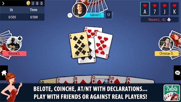 Belote & Coinche Multiplayer screenshot2