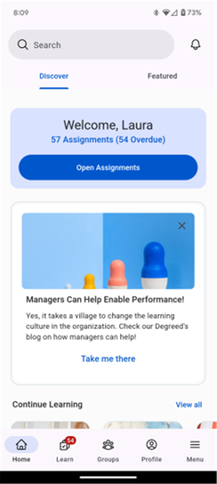 Degreed - Daily Learning Habit screenshot1