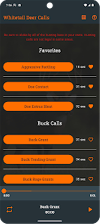 Whitetail Deer Calls screenshot3