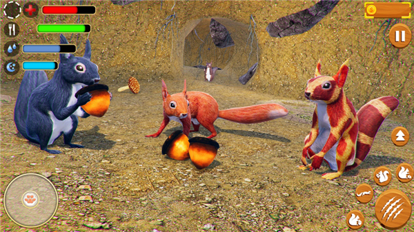 Wild Squirrel Family Sim 3D screenshot2