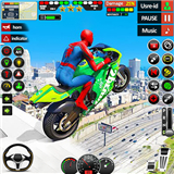 Superhero Bike Stunts 3D Race