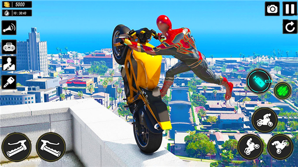 Superhero Bike Stunts 3D Race screenshot1