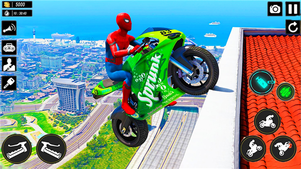 Superhero Bike Stunts 3D Race screenshot3