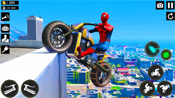 Superhero Bike Stunts 3D Race screenshot5