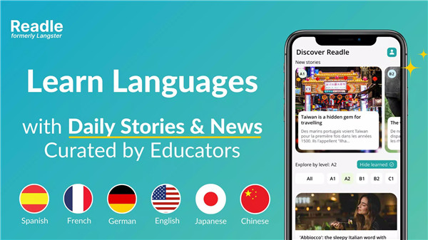 Readle: Learn Languages Daily screenshot1