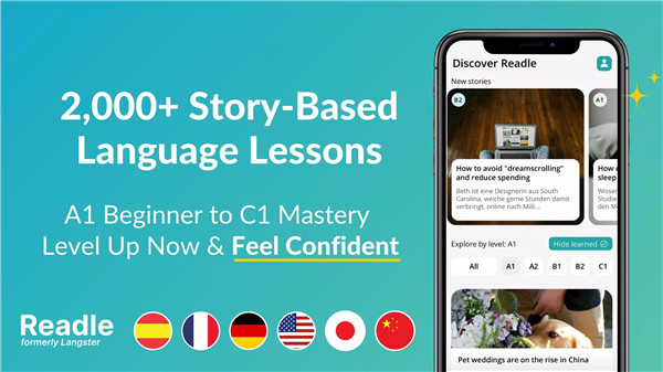 Readle: Learn Languages Daily screenshot2
