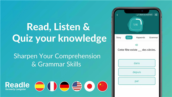 Readle: Learn Languages Daily screenshot6
