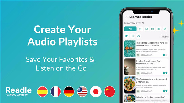 Readle: Learn Languages Daily screenshot8