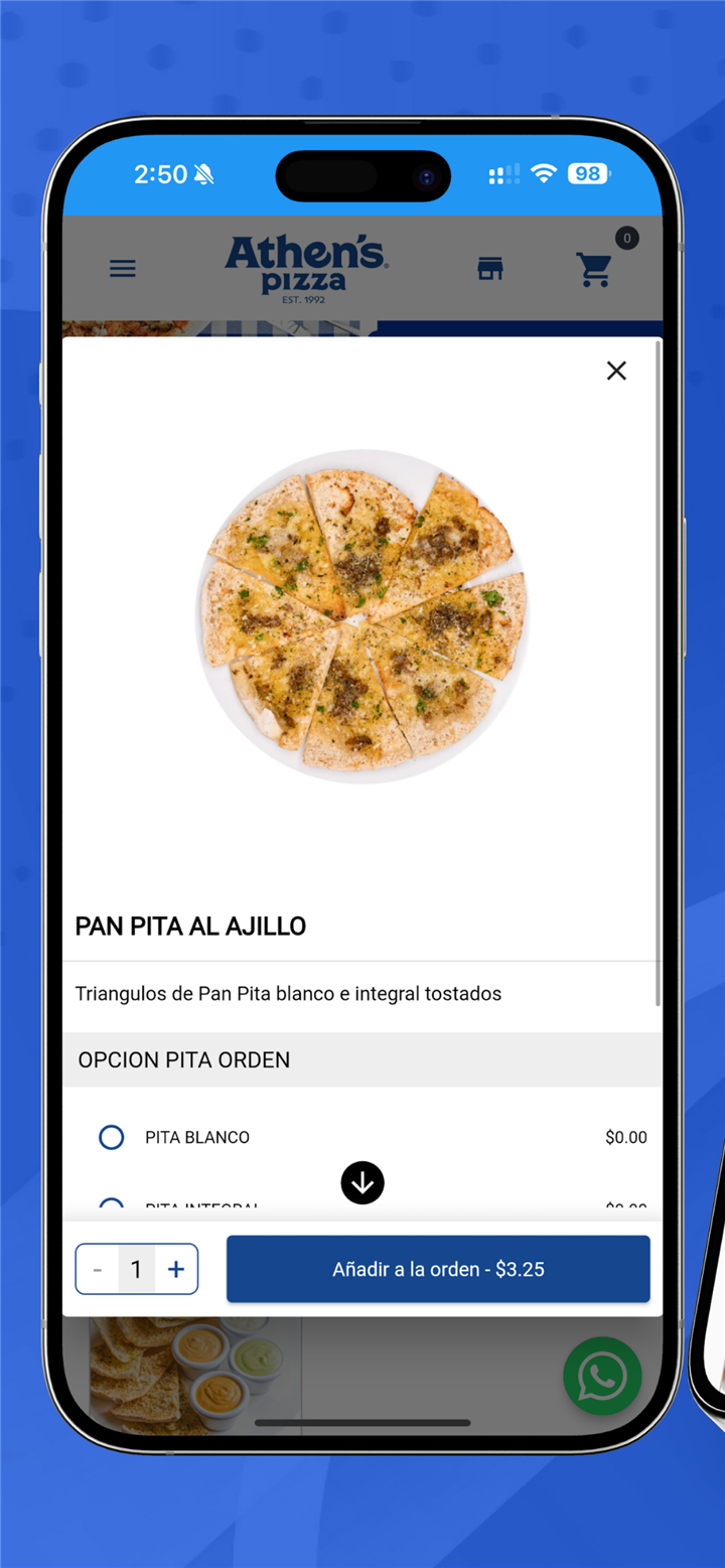 Athens Pizza screenshot2