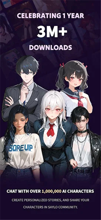 Saylo: AI Character Story Chat screenshot1