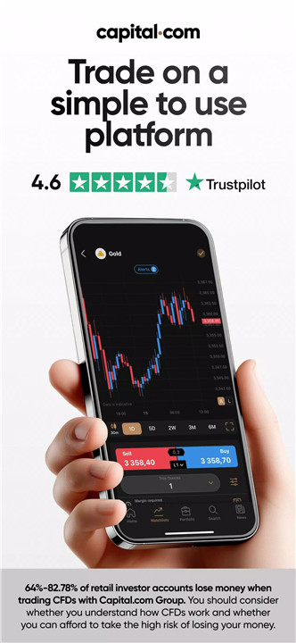 Trading app by Capital.com screenshot1
