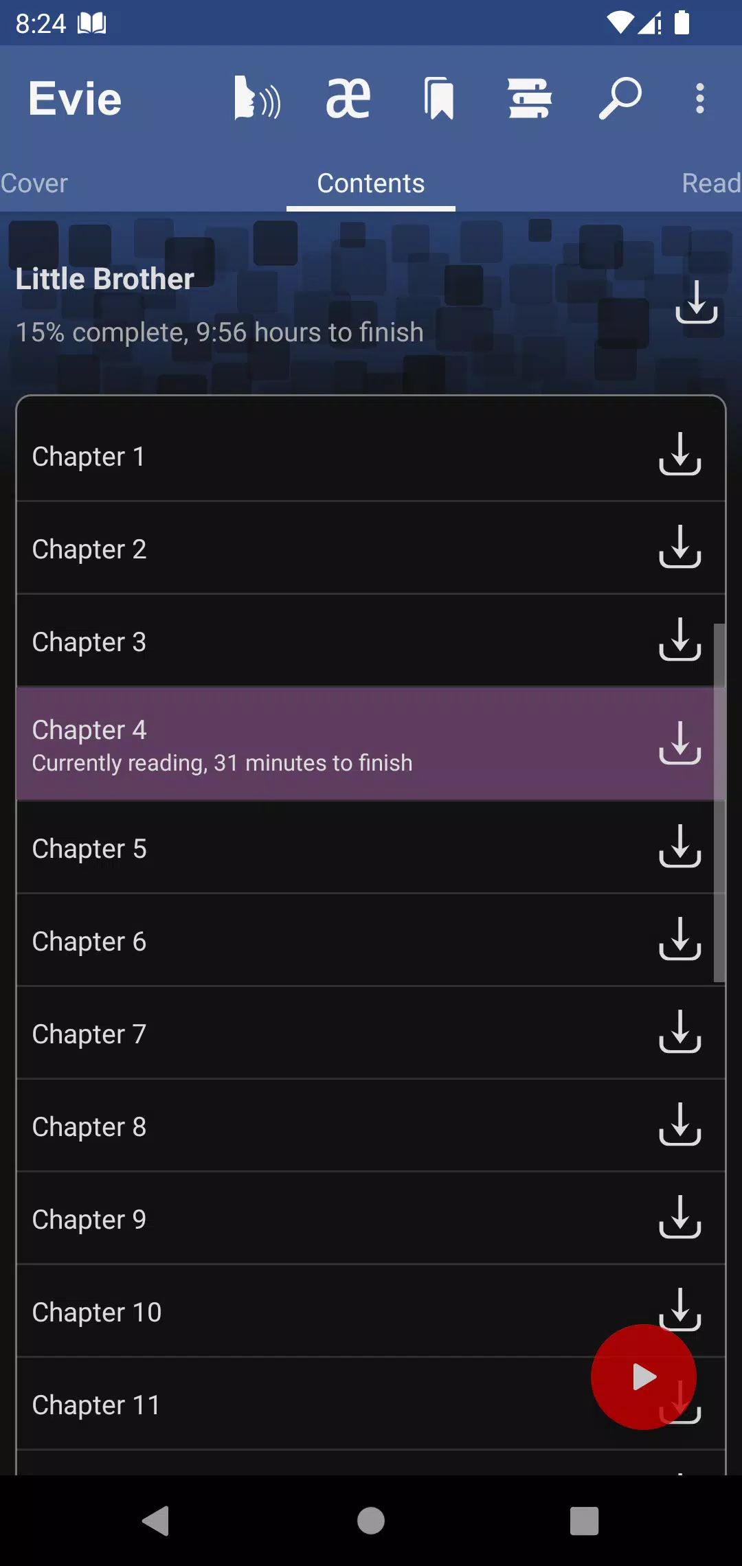 Evie - The eVoice book reader screenshot2
