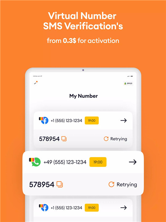 Temp Number - Receive SMS screenshot5