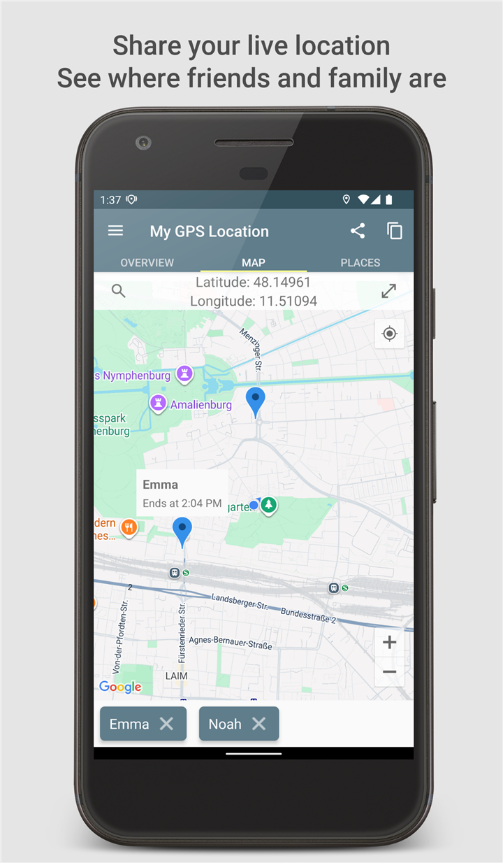 My GPS Location: Realtime GPS screenshot1