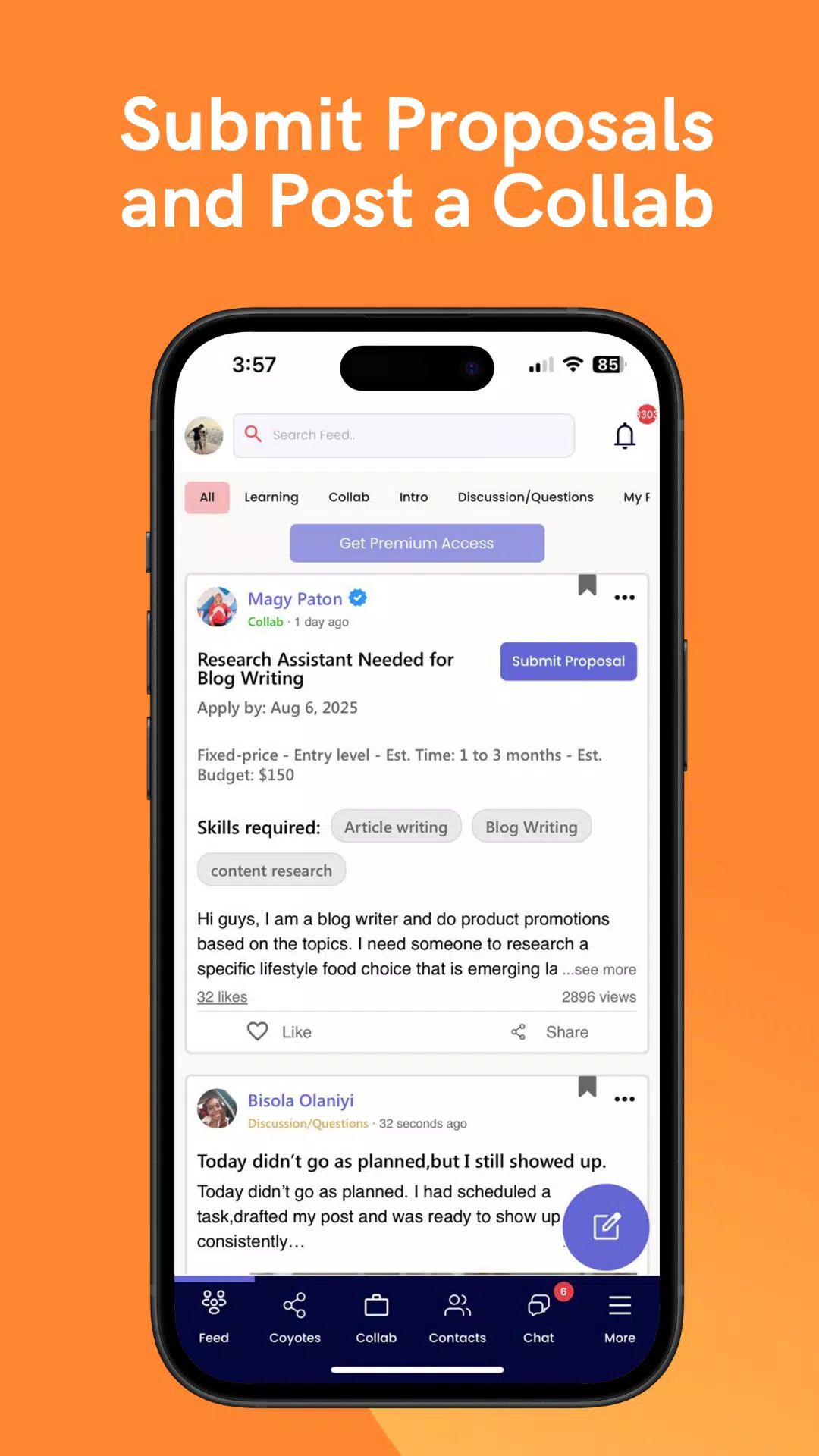Feedcoyote: Freelancing & Earn screenshot3