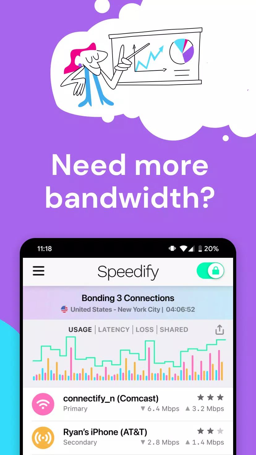 Speedify Fast Bonding VPN screenshot5