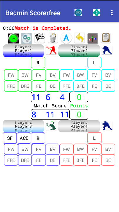 Badminton Match Scorer screenshot1