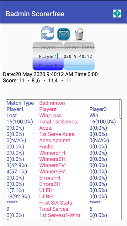 Badminton Match Scorer screenshot3