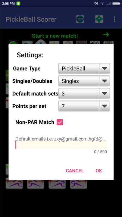 PickleBall Match Scorer screenshot2
