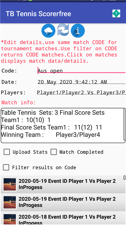 Table Tennis Match Scorer screenshot4