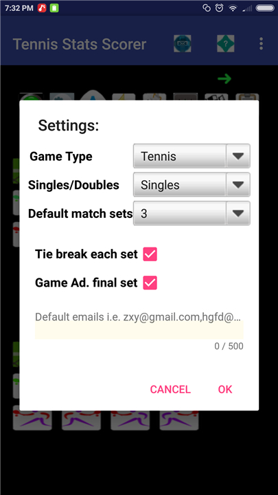 Tennis Match Scorer screenshot1