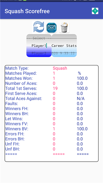 Squash Match Scorer screenshot3