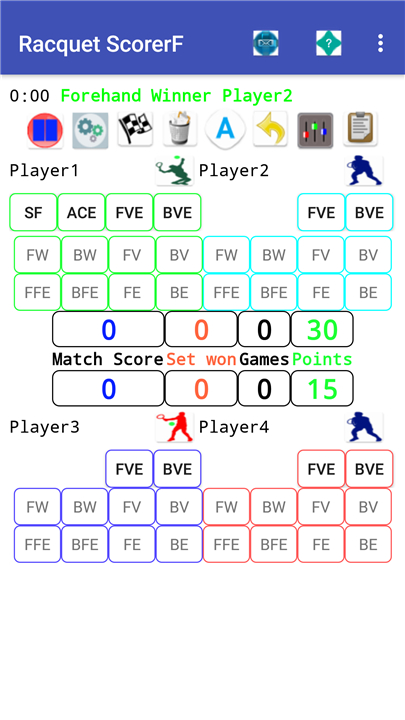 Racquet Match Scorer screenshot1