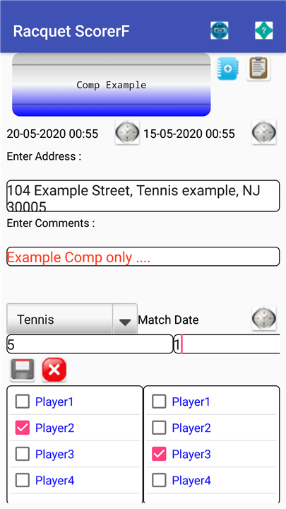 Racquet Match Scorer screenshot7