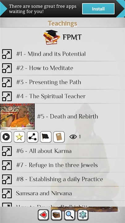 Buddhism - Lessons - Conferenc screenshot1