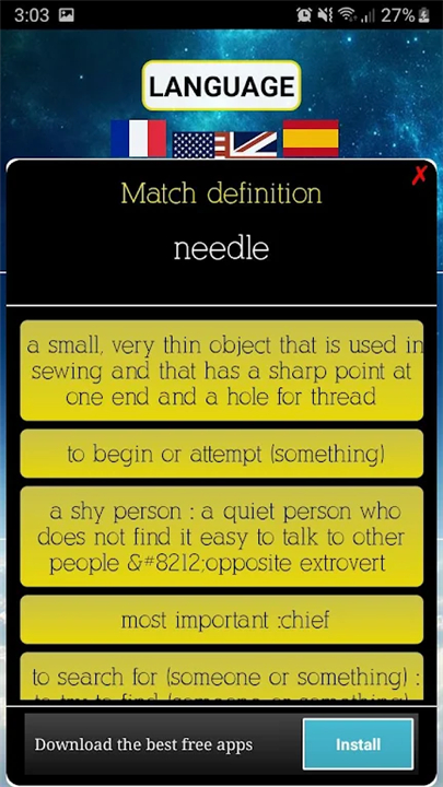 Words games - Definition match screenshot4