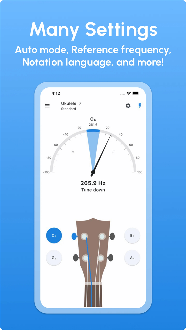 Ukulele Tuner - LikeTones screenshot4