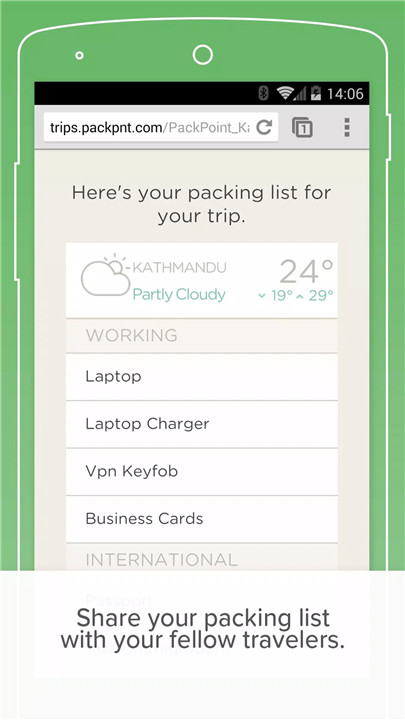 PackPoint travel packing list screenshot6