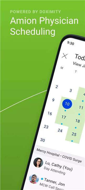 Amion - Physician Calendar screenshot1