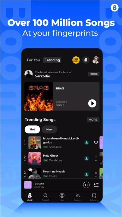 Boomplay: Music & Live Stream screenshot1