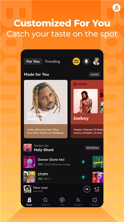 Boomplay: Music & Live Stream screenshot2