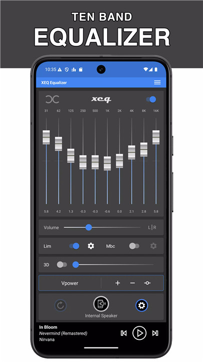 Equalizer & Bass Booster - XEQ screenshot1