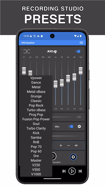 Equalizer & Bass Booster - XEQ screenshot3
