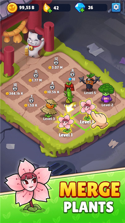 Flower vs zombie: City Defense screenshot2