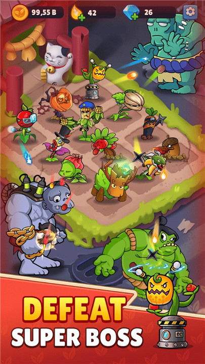 Flower vs zombie: City Defense screenshot5