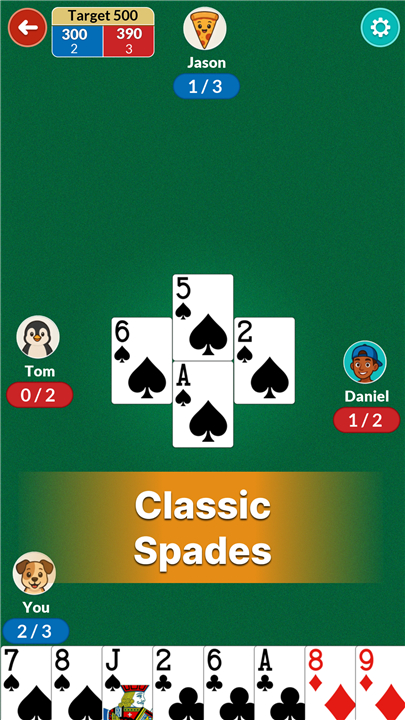 Spades - Offline Card Game screenshot1