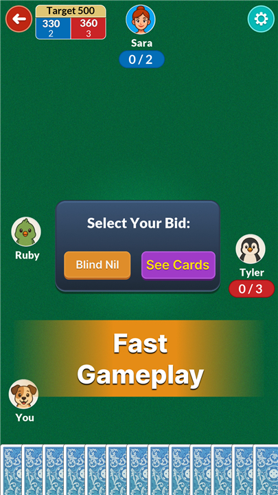 Spades - Offline Card Game screenshot4
